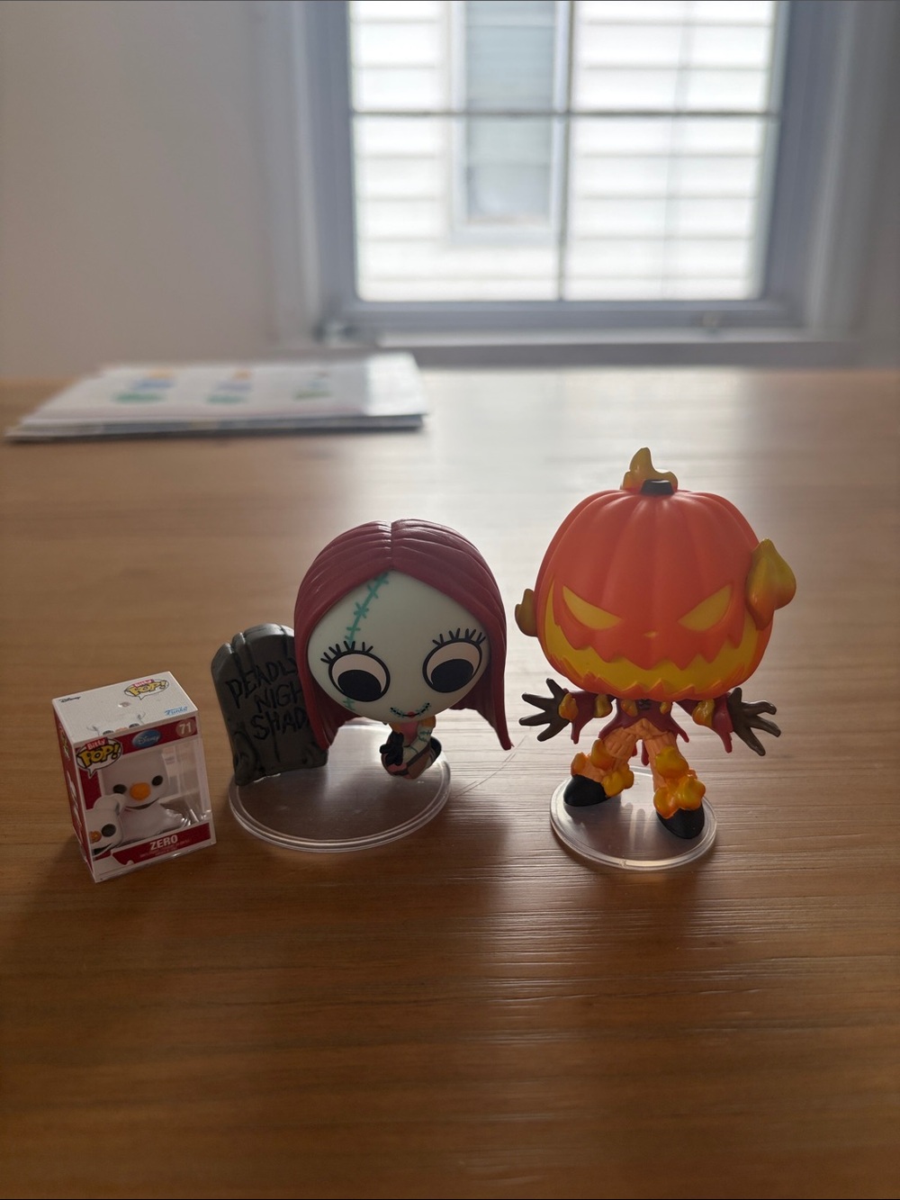 Nightmare Before Christmas Pumpkin King & Sally Minis Figure & Zero BITTY POP 71